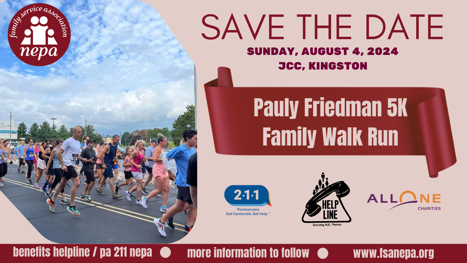 Pauly Friedman 5K Walk/Run benefiting Family Service Association